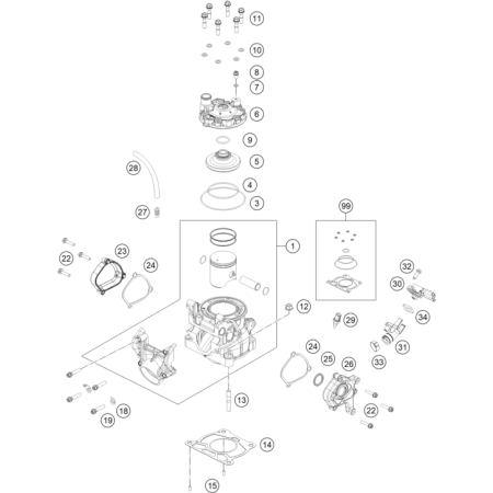 CYLINDRE, CULASSE HUSQVARNA...